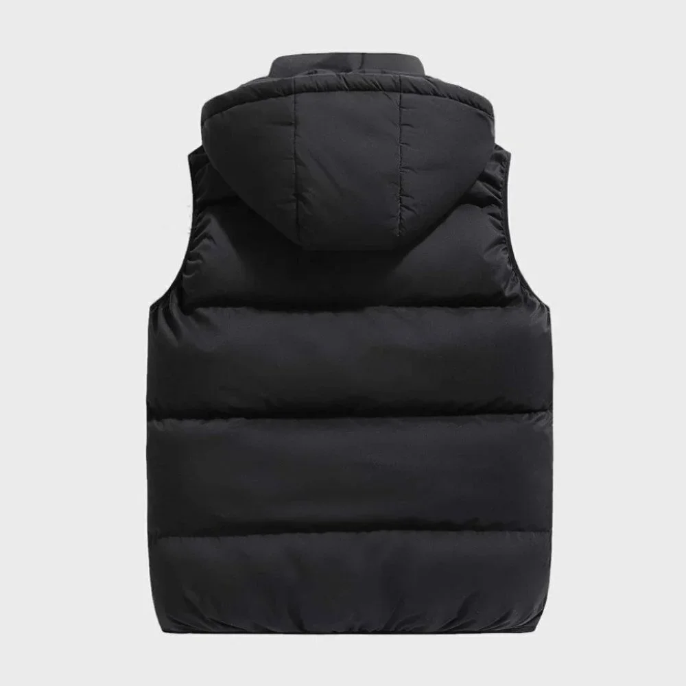 Black Mens Puffer Vest